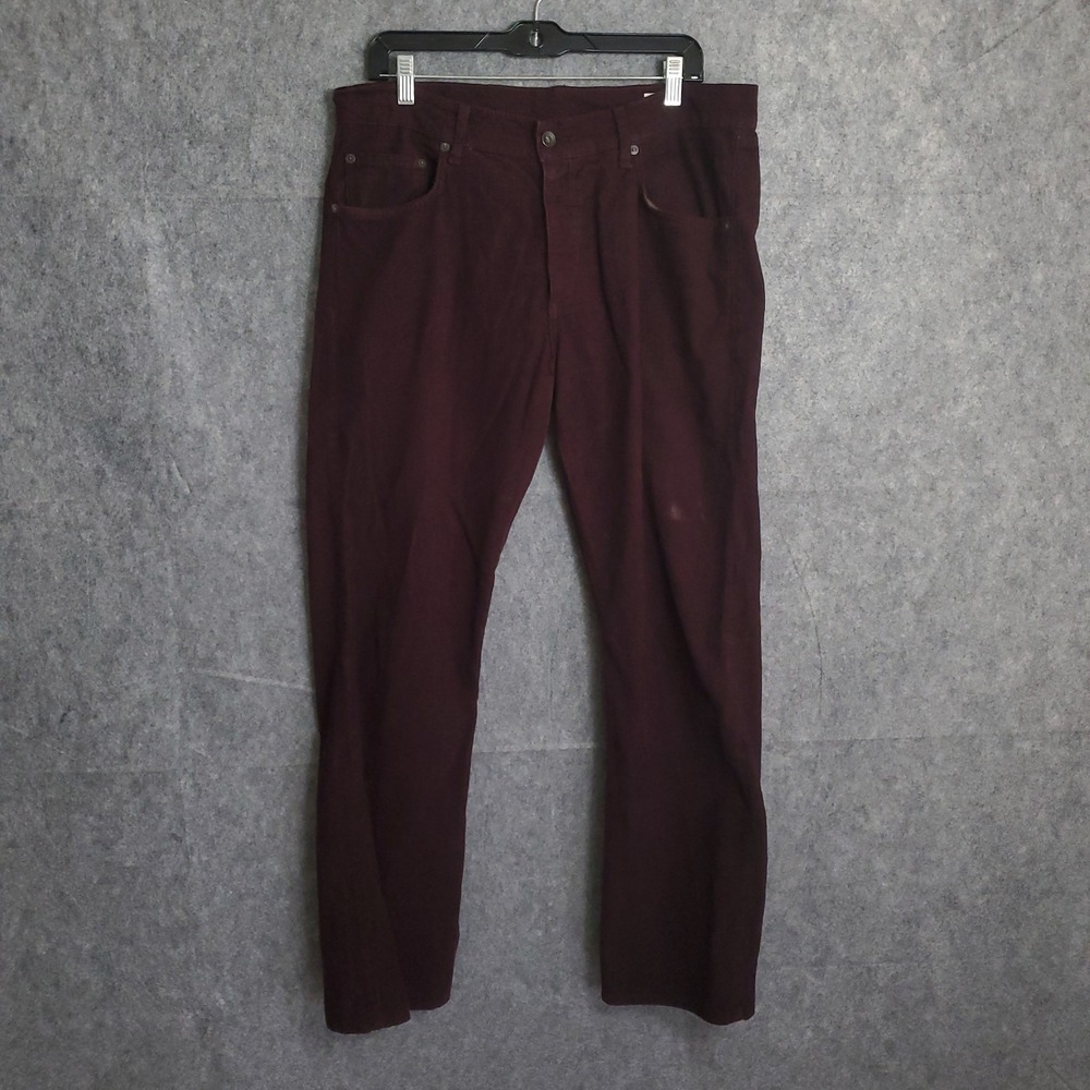 Rag & Bone Mens Corduroy Pants Size 34x30 Standard Issue Fit Slim Brown 5 Pocket